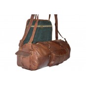 TP1 Mała torba podróżna na ramię z funkcją plecaka TRAVELLER MAX™. Skóra naturalna. Rozmiar: 20"