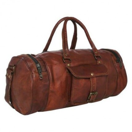 TP2 SHIBAR VINTAGE™ Skórzana torba podróżna / weekendowa na ramię. Skóra naturalna. Rozmiar: 30"