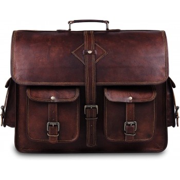 TA3 Skórzana teczka, torba na laptopa. Vintage. Ręcznie robiona. Skóra naturalna. Rozmiar 16"