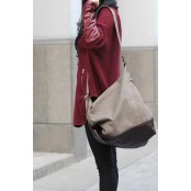 05TM Płocienna damska miejska torba worek na ramię SAFFI CROSSBODY™  Beżowa
